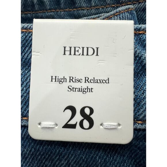 ROLLA'S JEANS WOMEN SIZE 10/28 HIGH RISE RELAXED STRAIGHT DARK VINTAGE BLUE - Picture 11 of 15